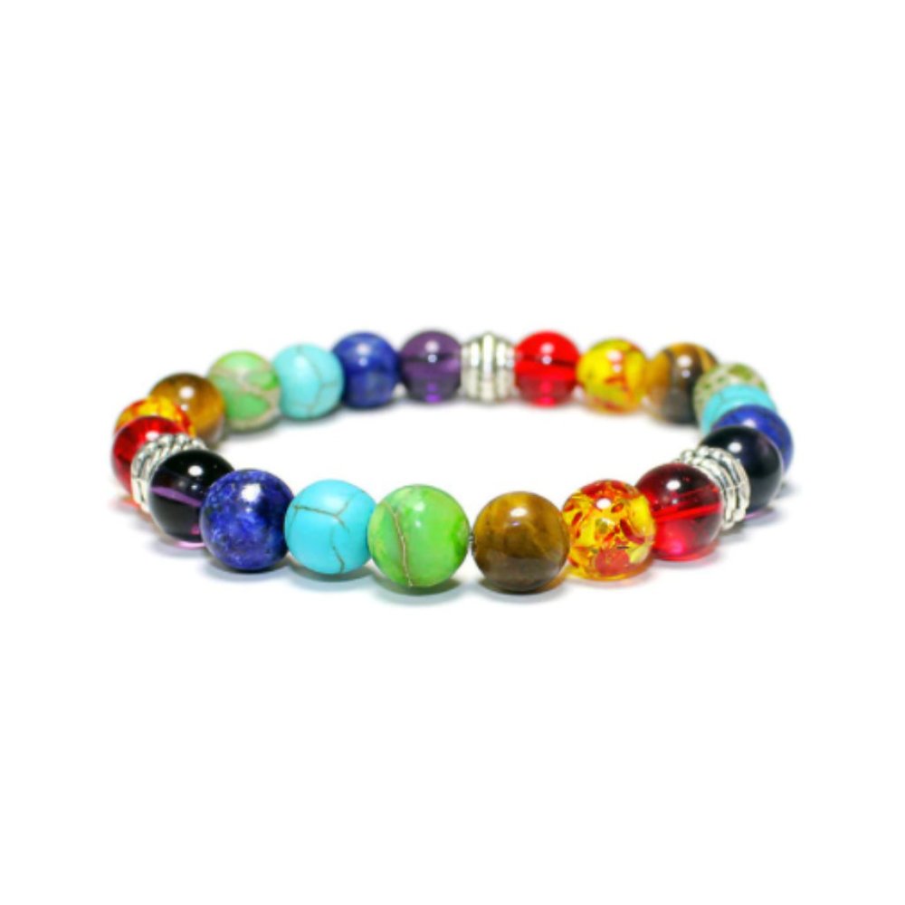 3x Indie Chakra Stone Bracelet
